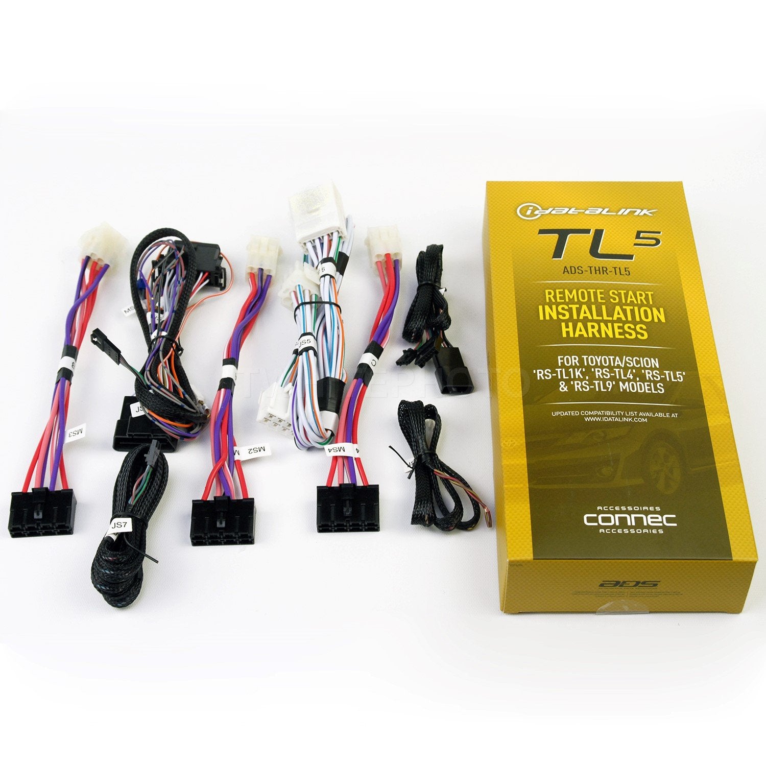 iDatastart ADS-THR-TL5 Remote Start T-harness fits Select 2010-up Toyota and Scion Vehicles with Standard Ignition (CMHCXA0 module also required)