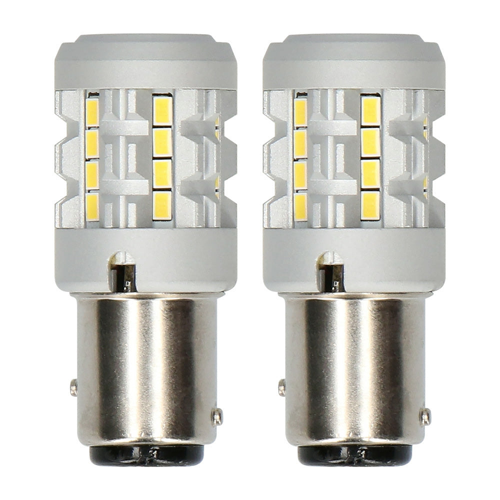 Heise HE-C1157W 1157 White Bulbs with Integrated Internal CANBUS System - 2-