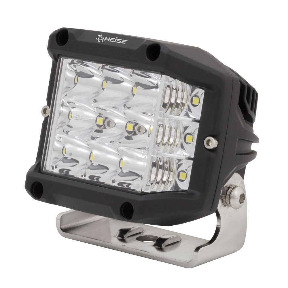 Heise HE-HCL1402PK High Output Cube Light - 4 Inch, 15 LED, 2-Pack with Harness