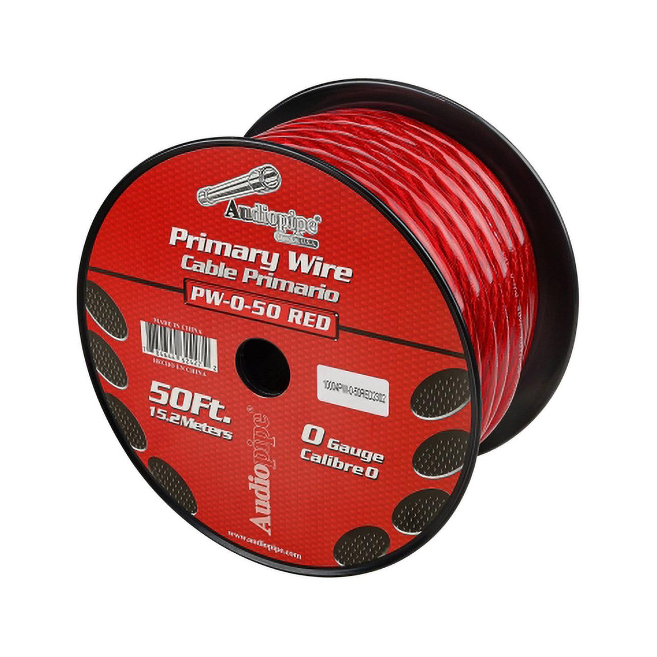 Audiopipe PW050RED Power Wire 0 Gauge 50 Foot " Red