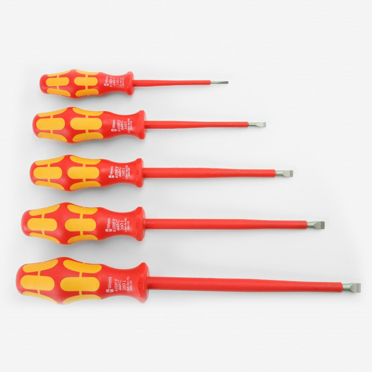 Wera 05346276001 VDE Insulated Slotted and Phillips Screwdriver Set