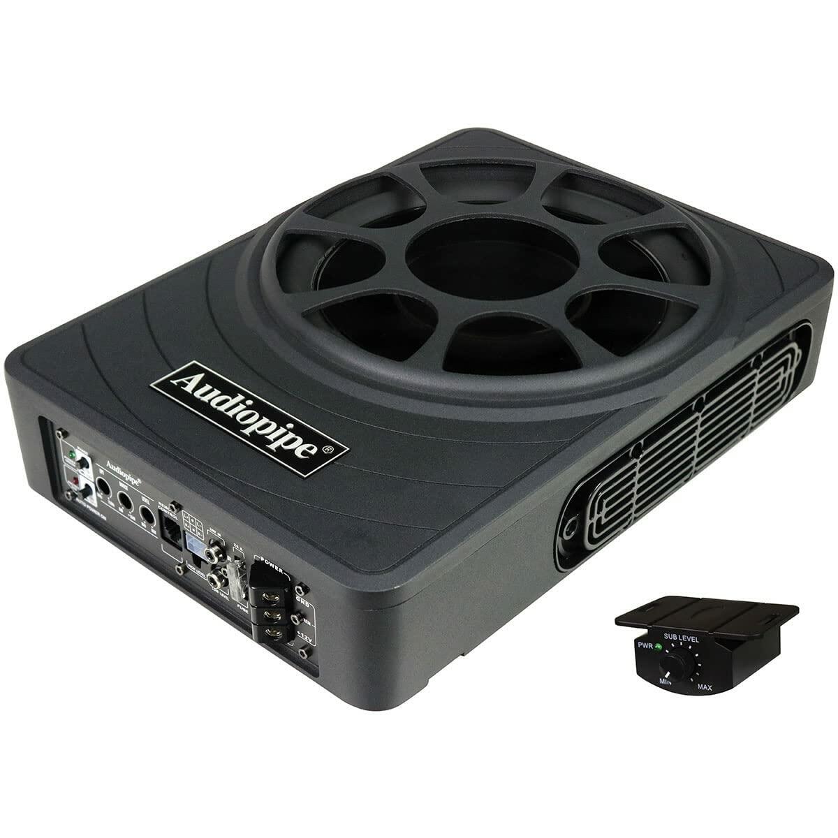 Audiopipe APLP1030 10" Low Profile Amplfied Subwoofer 500 Watts Max/250 Watts RMS  2 Ohm Mono