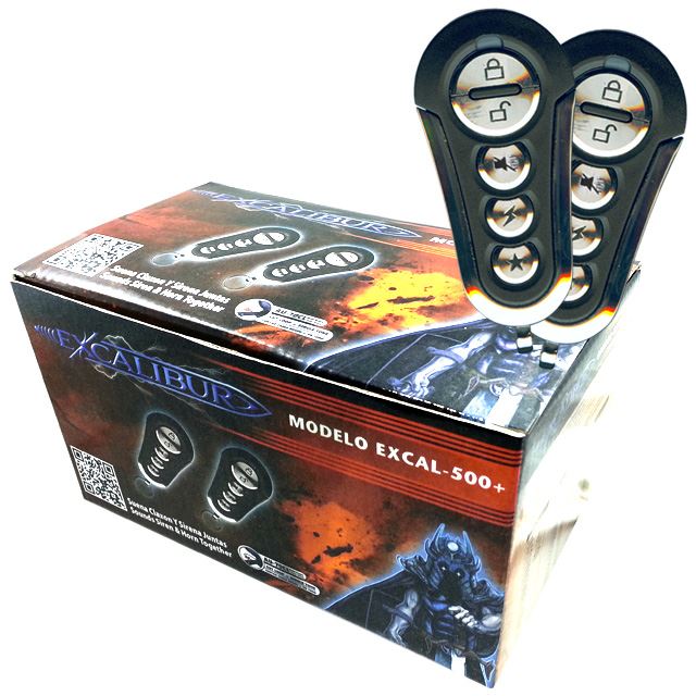Excalibur EXCAL-500+ - Vehicle Security & Keyless Entry system with up to 500 feet of range. Standard 1-Way