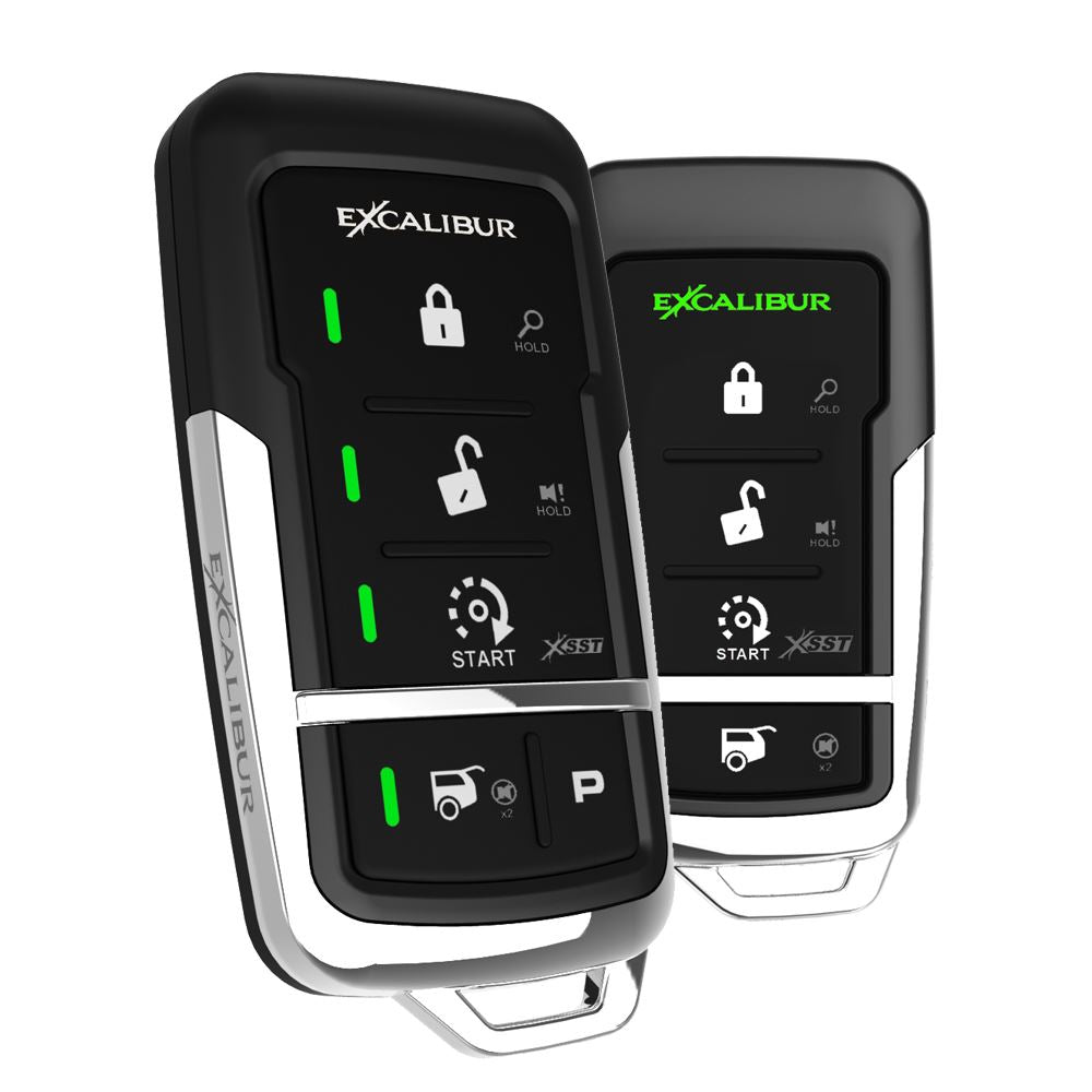Excalibur AL-1575 5-Button 2-way deluxe security & data start upgrade with up to 3000 feet of range. 2-Way Deluxe Security & Data Start Upgrade  - 3000 ft