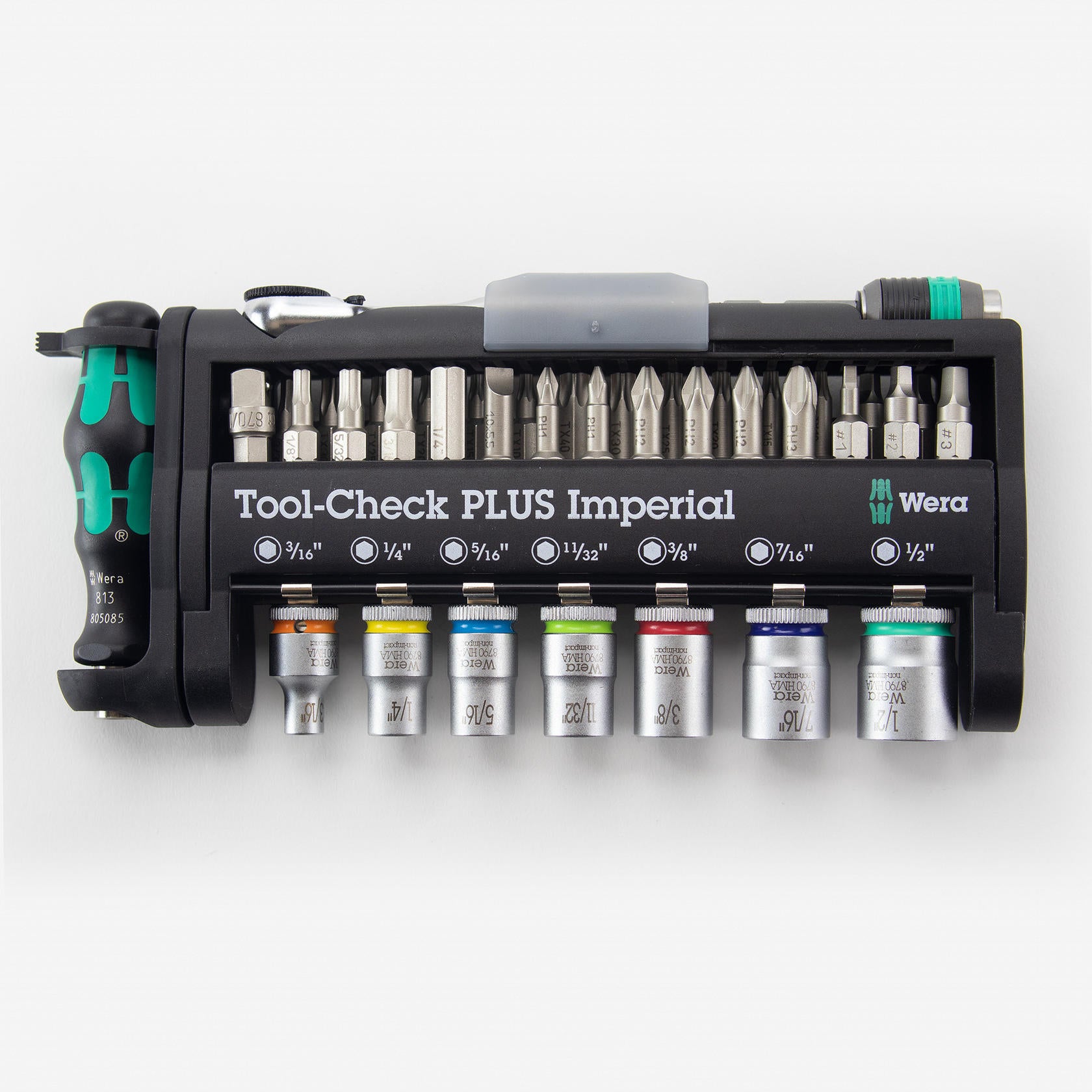 Wera 05056491001 Tool-Check Plus Ratchet Set W/ Socket Imperial (39 Piece)