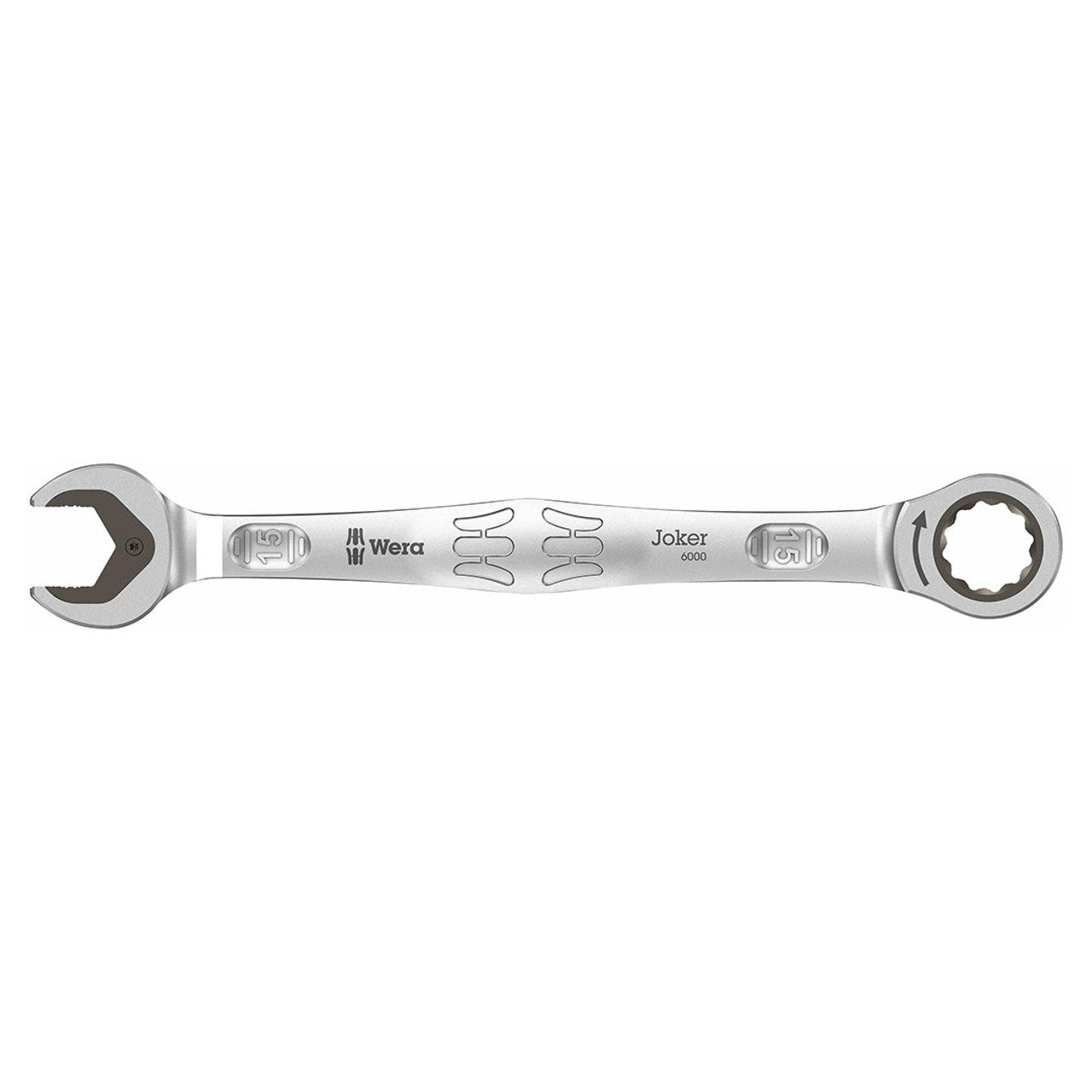 Wera 05073275001 Joker SB Ratcheting Combination Wrench, 15 mm