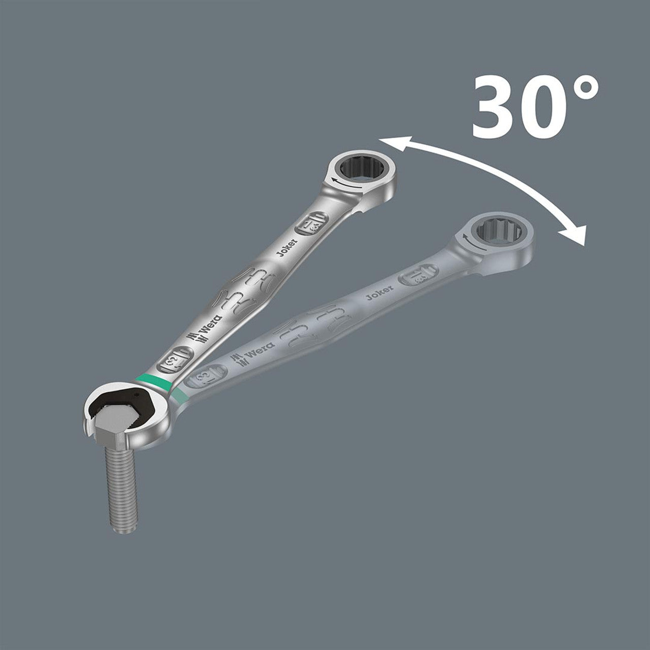 Wera 05073275001 Joker SB Ratcheting Combination Wrench, 15 mm