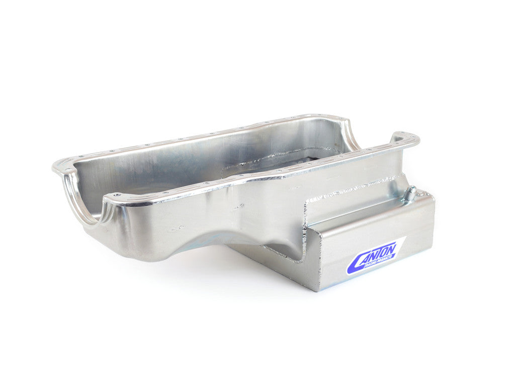 Canton Racing Products 15-630S Ford 289-302 Front Sump Road Race 14 GA 12" Wide Sump Pan