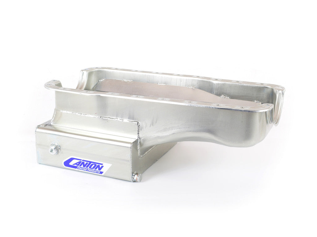 Canton Racing Products 15-680S For Ford 351W Front Sump 12" Wide 14 GA Road Race Pan