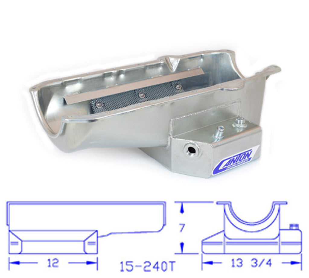 Canton Racing Products 15-240T Small Block Chevy 1986 and Up Corvette Road Race Pan