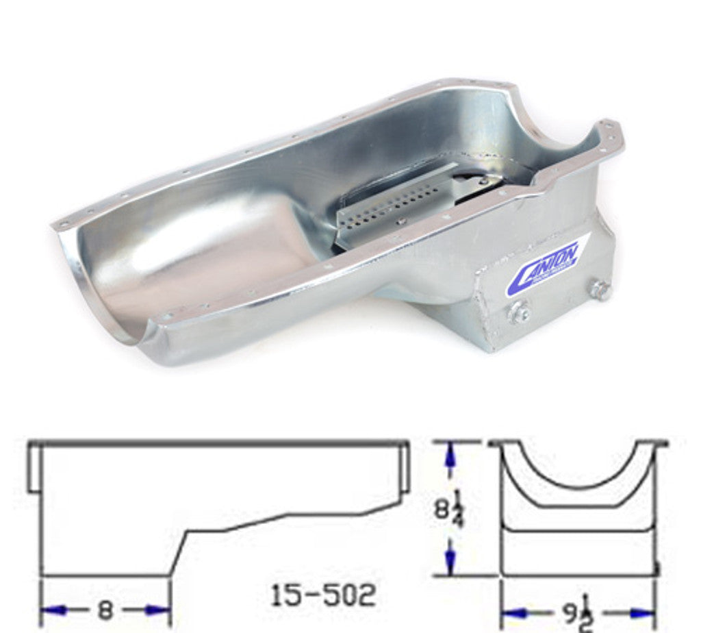 Canton Racing Products 15-502 Oldsmobile 307-455 Street Road and Drag Race Pan Baffled