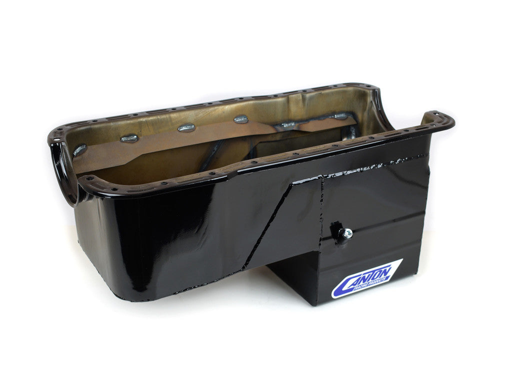 Canton Racing Products 16-674 351W Ford Rear Sump 4X4 Truck Oil Pan Black Powder Coat