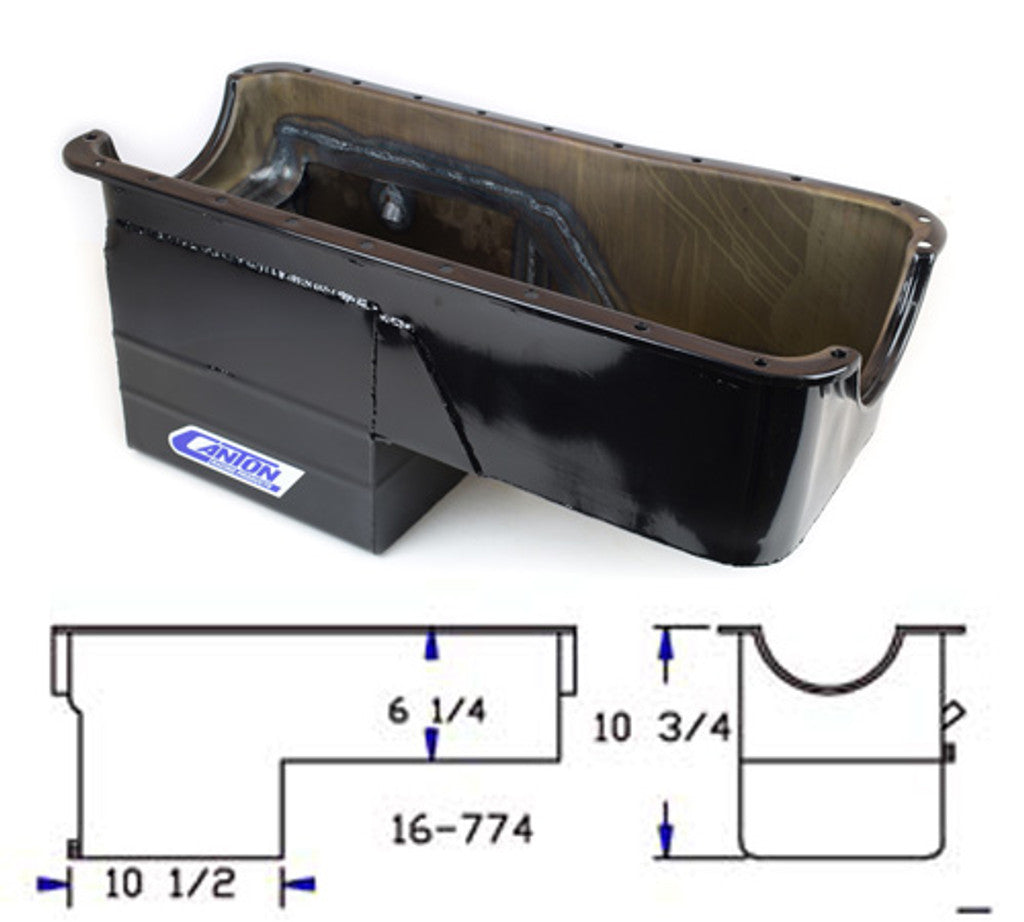 Canton Racing Products 16-774 For Big Block Ford 460 Rear Sump 4X4 Truck Oil Pan