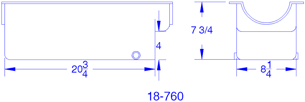 Canton Racing Products 18-760 For Big Block Ford 460 Full Length Sump Marine Oil Pan