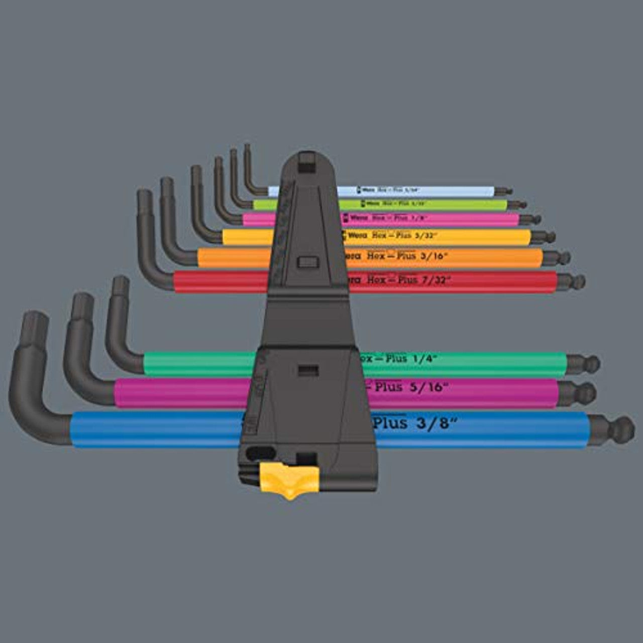 Wera 05022640001 950/9 Hex-Plus Multicolour Imperial 2 L-Key Set, Imperial