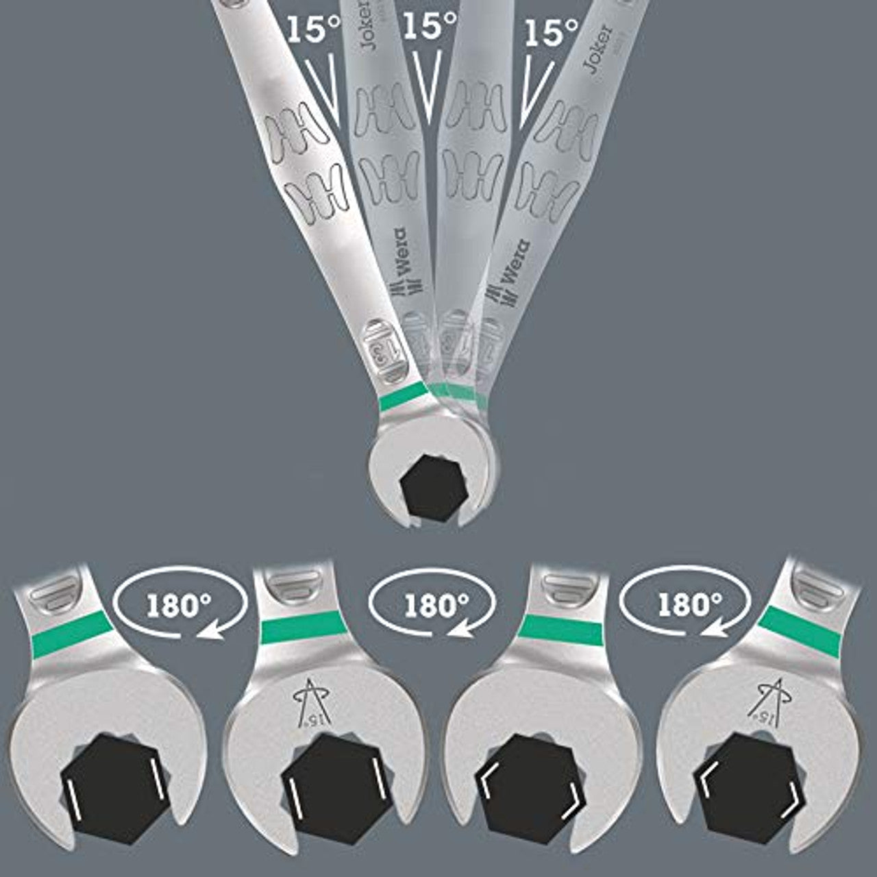 Wera 05020201001 6003 Joker combination wrench, 10 x 125 mm