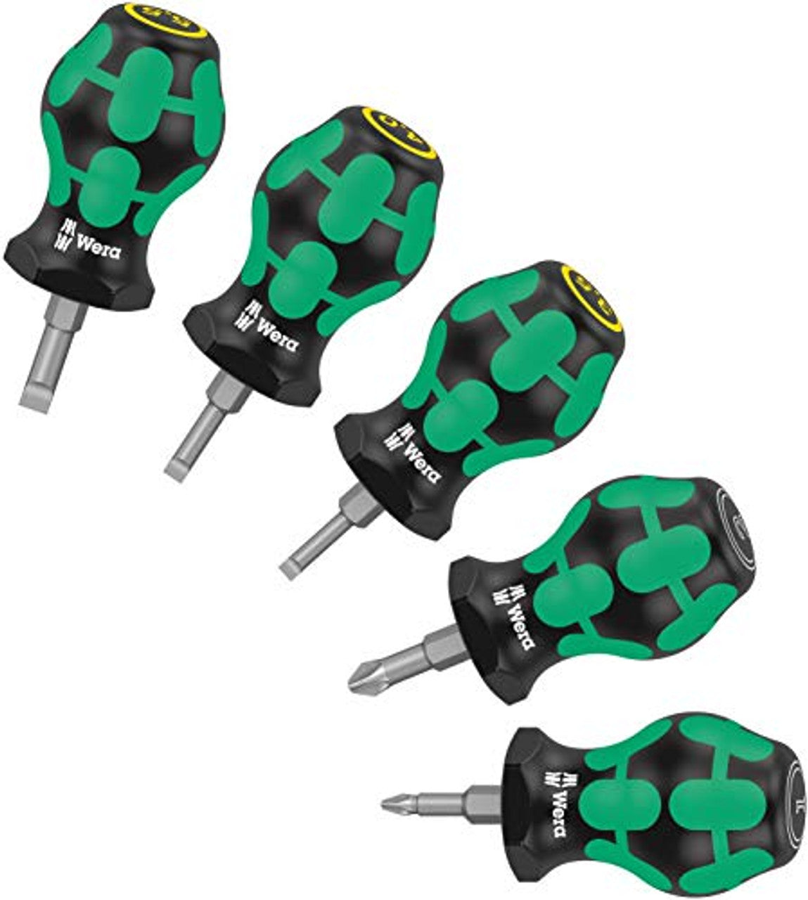 Wera 05008871001 Stubby Set 2 Screwdriver Set, 5 Pieces