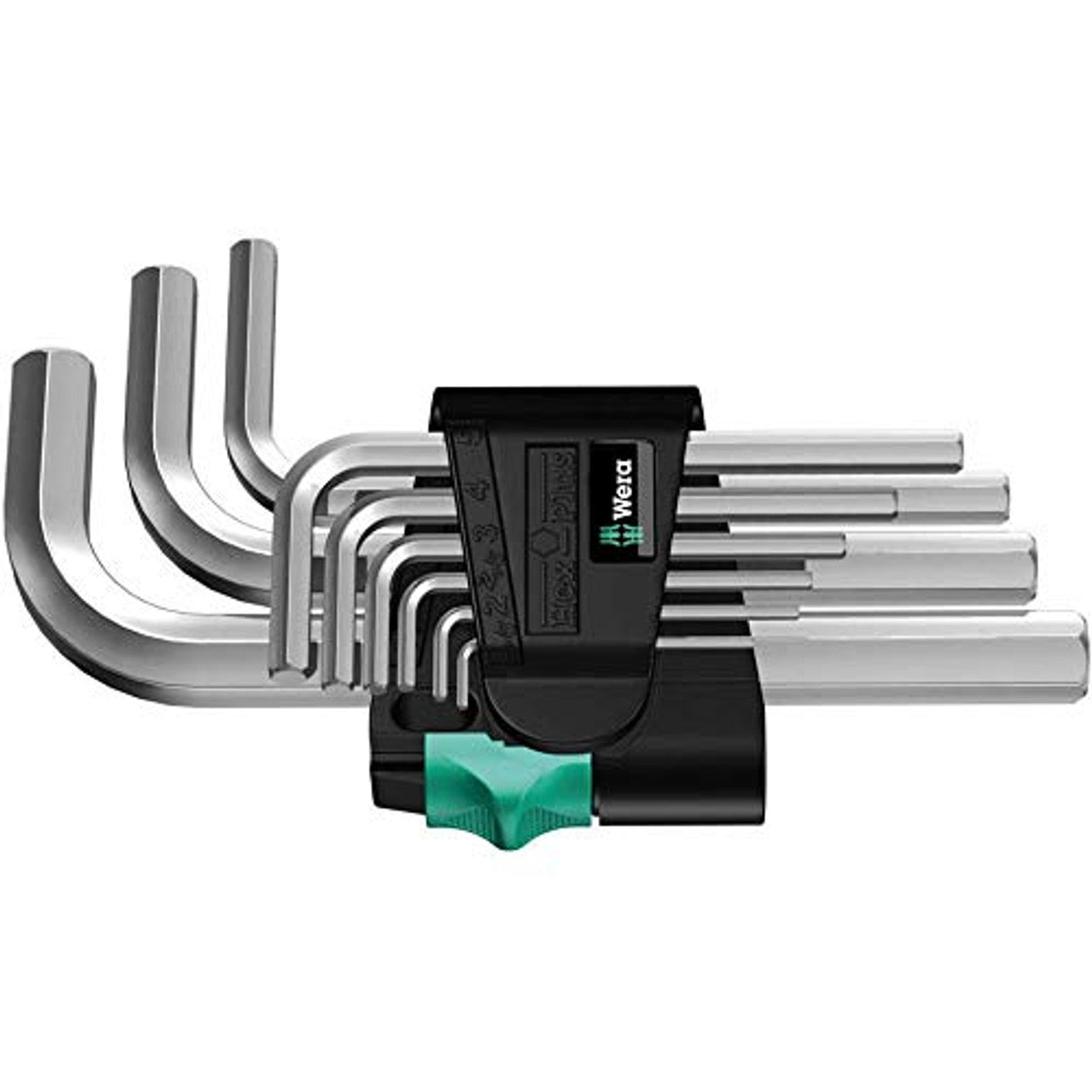 Wera 05021406001 L-Key Set for 950/9 Hex-Plus, Metric, Chrome Plated