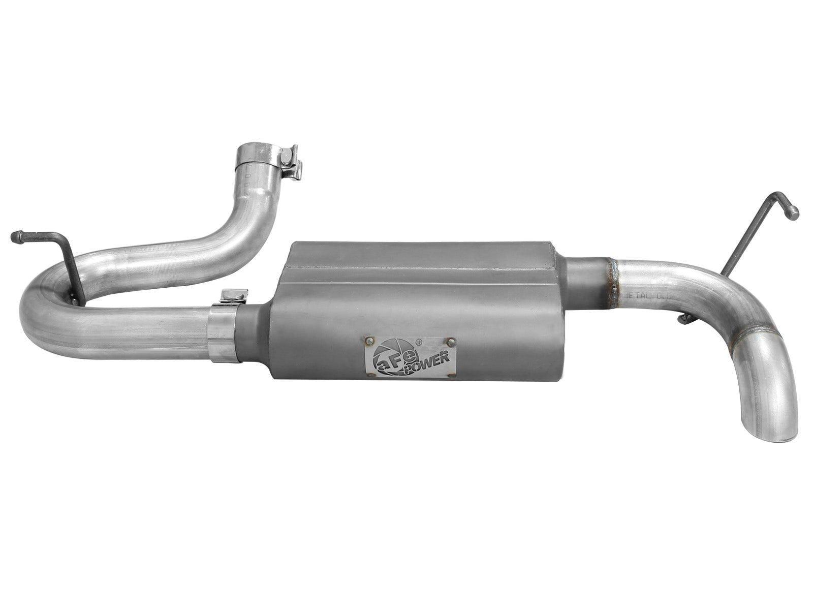 aFe Power 49-08046 Scorpion 2-1/2" Aluminized Steel Axle-Back Exhaust System (Jeep Wrangler (JK) 07-18 V6-3.8/3.6L)