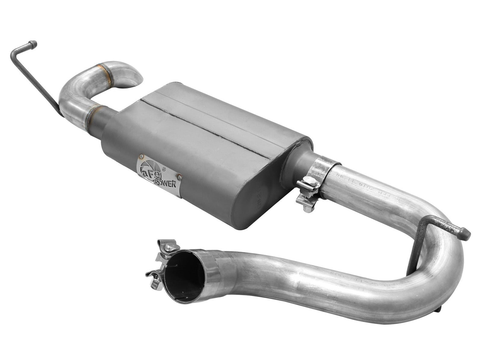 aFe Power 49-08046 Scorpion 2-1/2" Aluminized Steel Axle-Back Exhaust System (Jeep Wrangler (JK) 07-18 V6-3.8/3.6L)