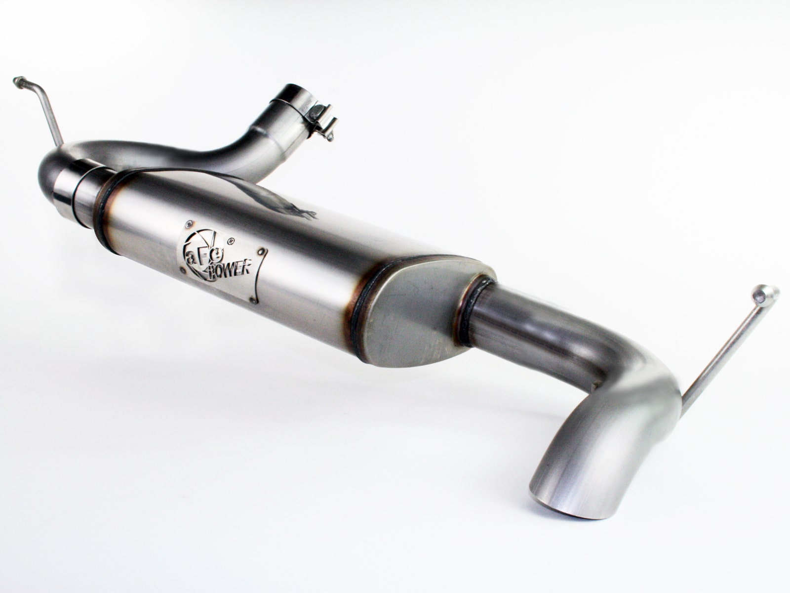 aFe Power 49-46219 MACH Force-Xp 2-1/2" 409 Stainless Steel Axle-Back Exhaust System (Jeep Wrangler (JK) 07-18 V6-3.6/3.8L)