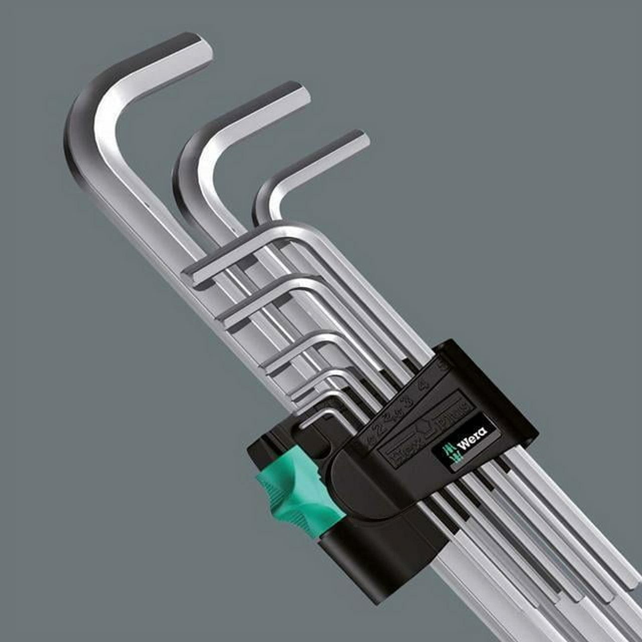 Wera Hex-Plus Chrome-Plated Long Shaft Metric L-Key Allen Wrench, 7 (5022181001)