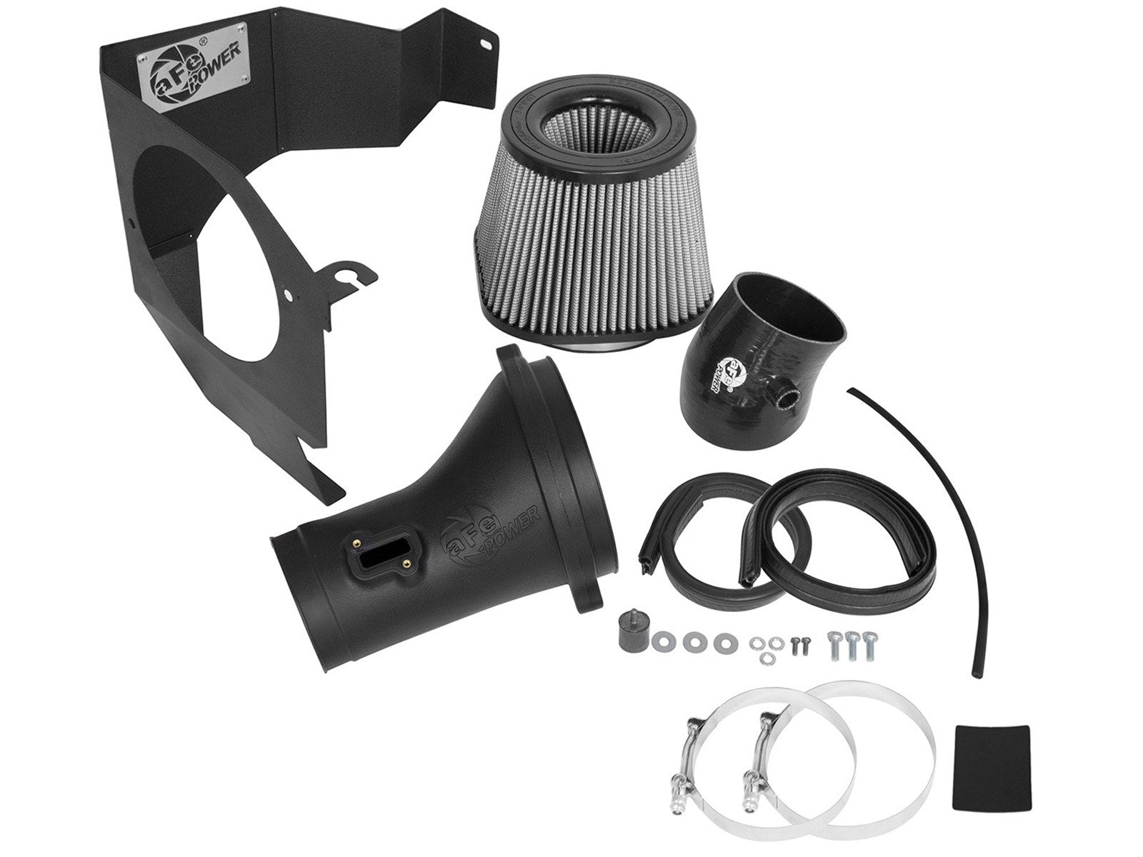 aFe Power 51-12802 Magnum FORCE Stage-2 Cold Air Intake System w/Pro DRY S Filter (Dodge Challenger/Charger SRT Hellcat 15-16 V8-6.2L (sc))