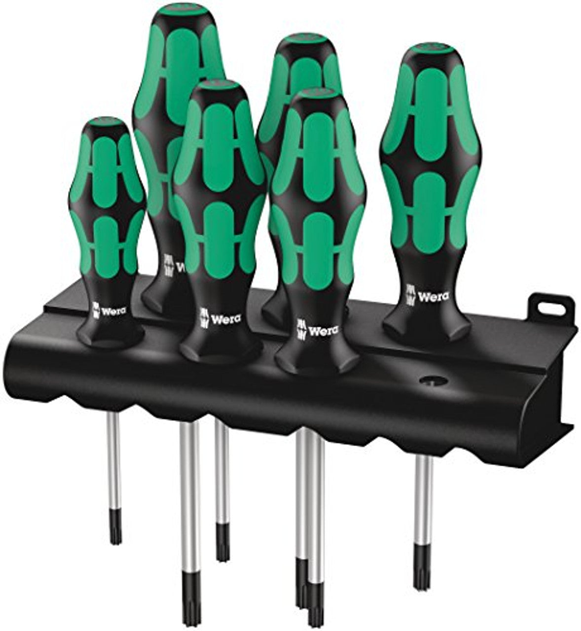 Wera 05028062001 Kraftform Plus 367/6 Torx Screwdriver Set and Rack, 6-Piece