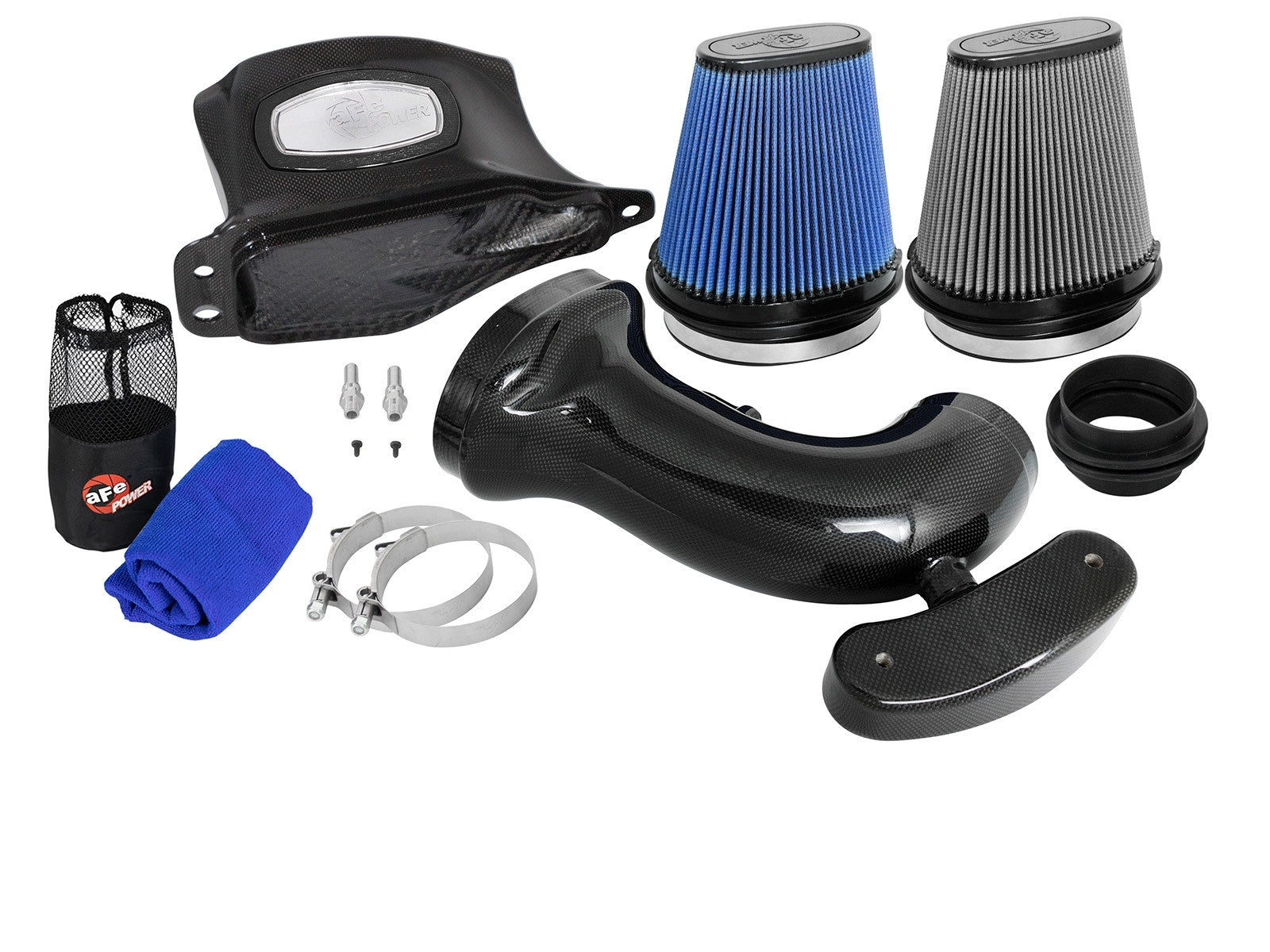aFe Power 52-74201-C Black Series Momentum Carbon Fiber Cold Air Intake System w/Dual Filter Media (Chevrolet Corvette (C7) 14-19 V8-6.2L)