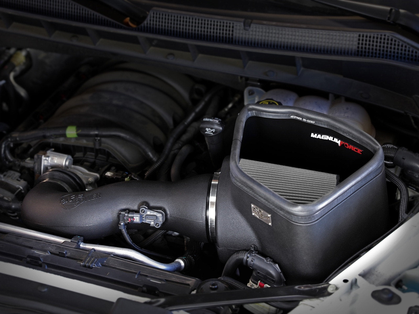 aFe Power 54-13036D Magnum FORCE Stage-2 Cold Air Intake System w/Pro DRY S Filter (GM Trucks/SUVs 19-24 V8-6.2L)