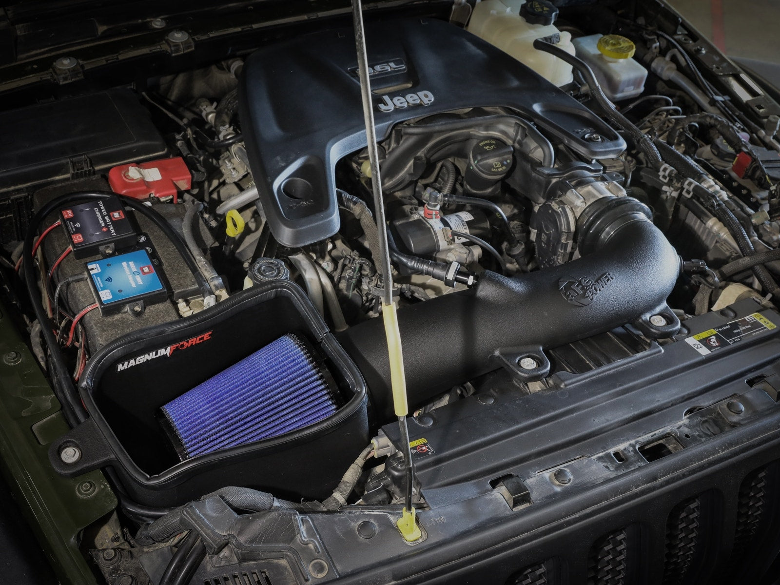 aFe Power 54-13078R Magnum FORCE Stage-2 Cold Air Intake System w/ Pro 5R Filter (Jeep Wrangler (JL) 18-24 V6-3.6L)