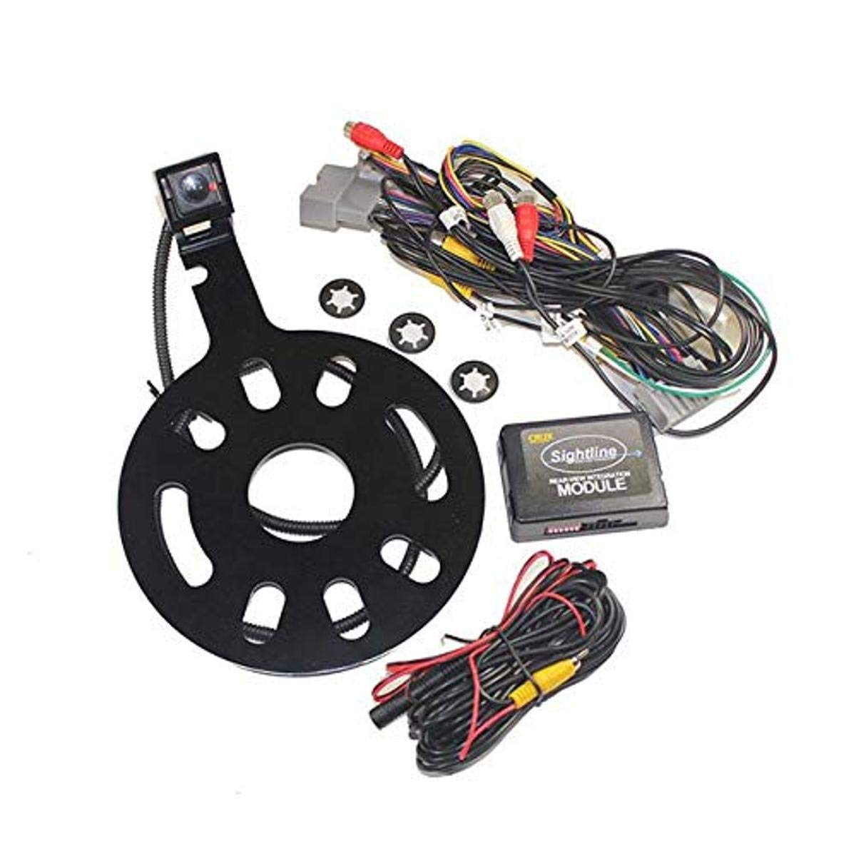 CRUX RVCCH75WT Rear-view Integration System for '07-'18 Jeep Wrangler with Spare Tire Mount Camera
