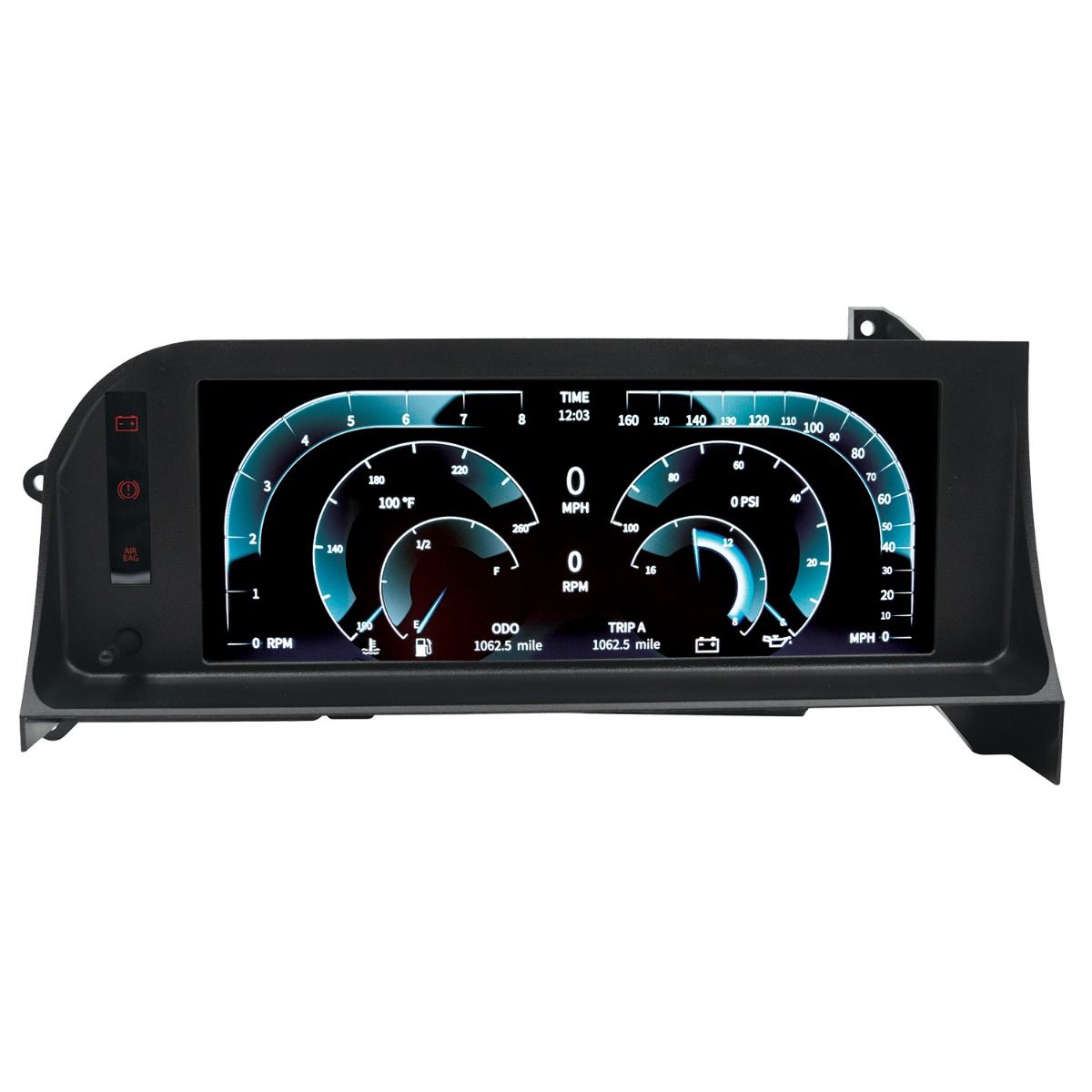 Autometer 7007 INVISION LCD DASH KIT, 87-93 FORD MUSTANG FOX BODY, DIRECT FIT DIGITAL DASH