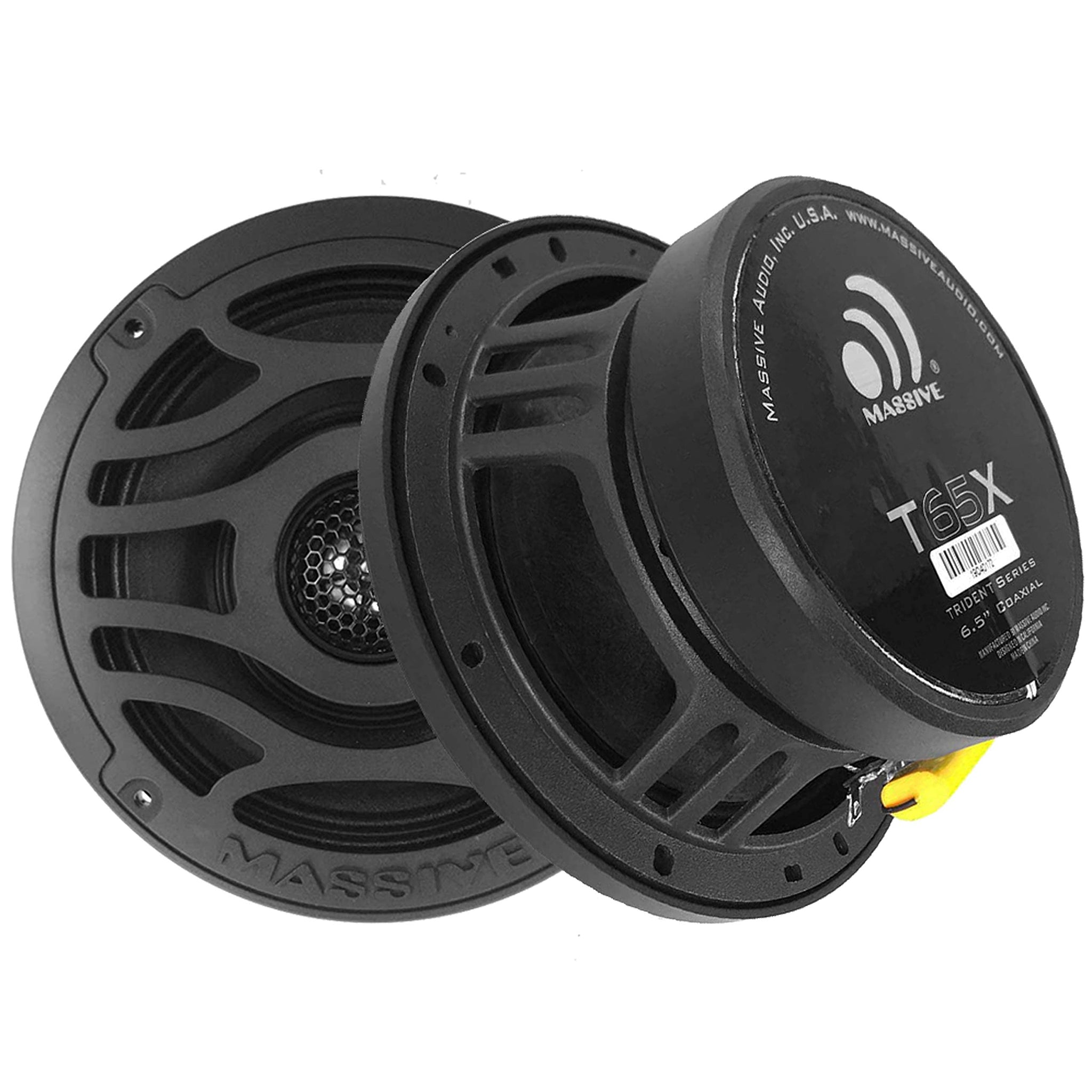 Massive Audio T65X - 6.5" 120 Watts Marine Coaxial Speakers (Pair)