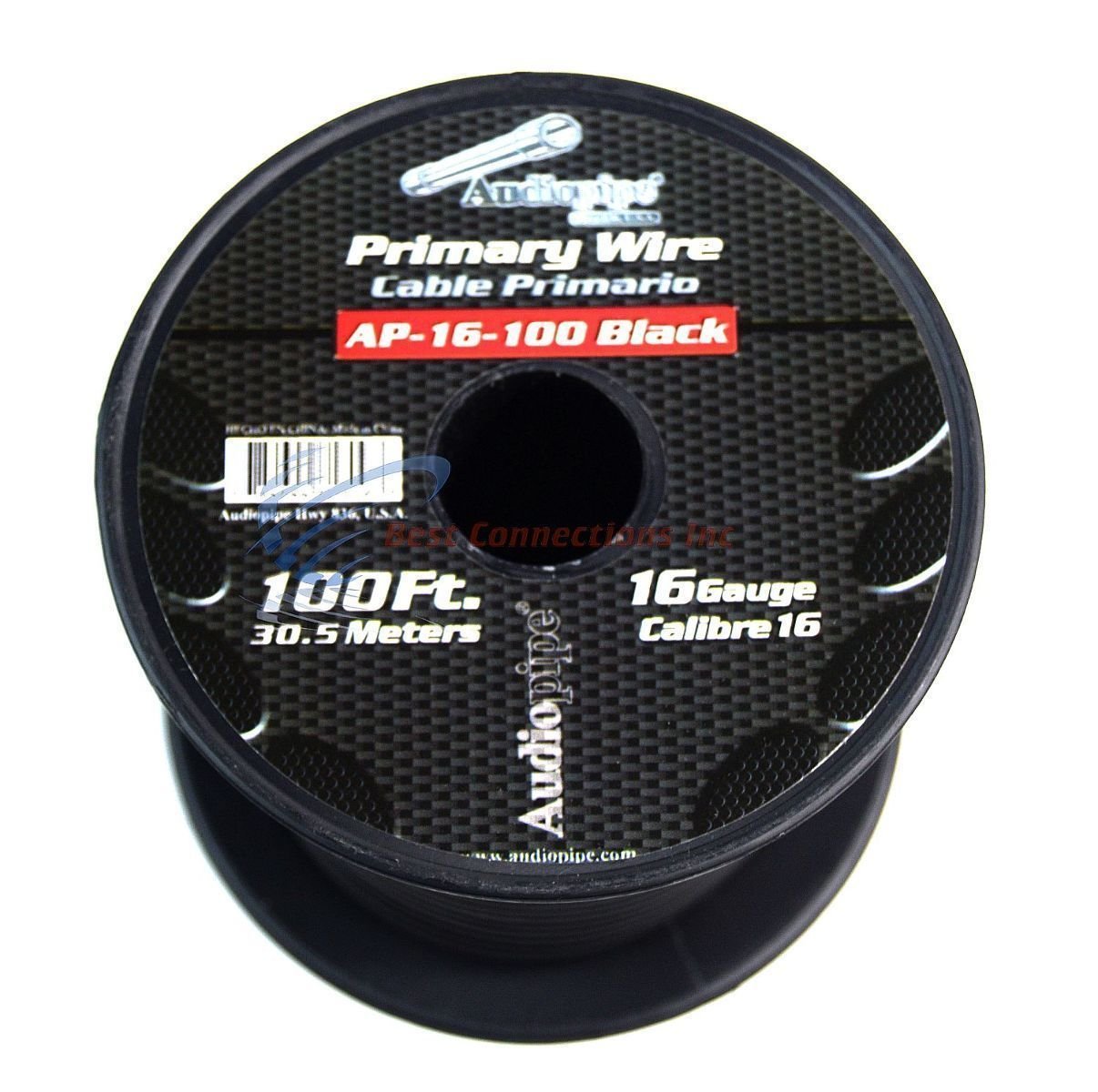 Audiopipe AP16100BK 16 gauge 100ft Black primary wire