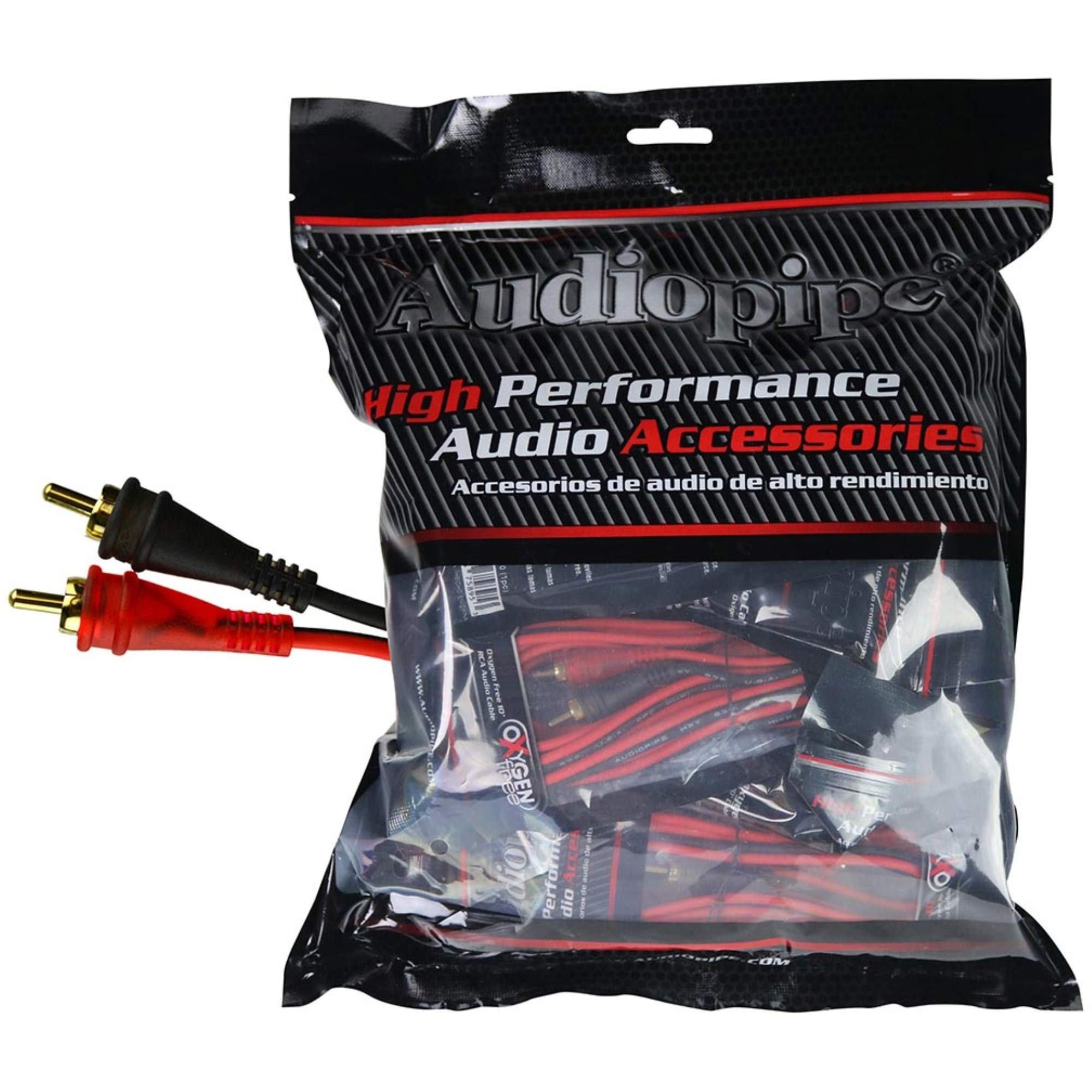 Audiopipe AMF12 12ft Oxygen Free RCA Cable - 10pcs per bag