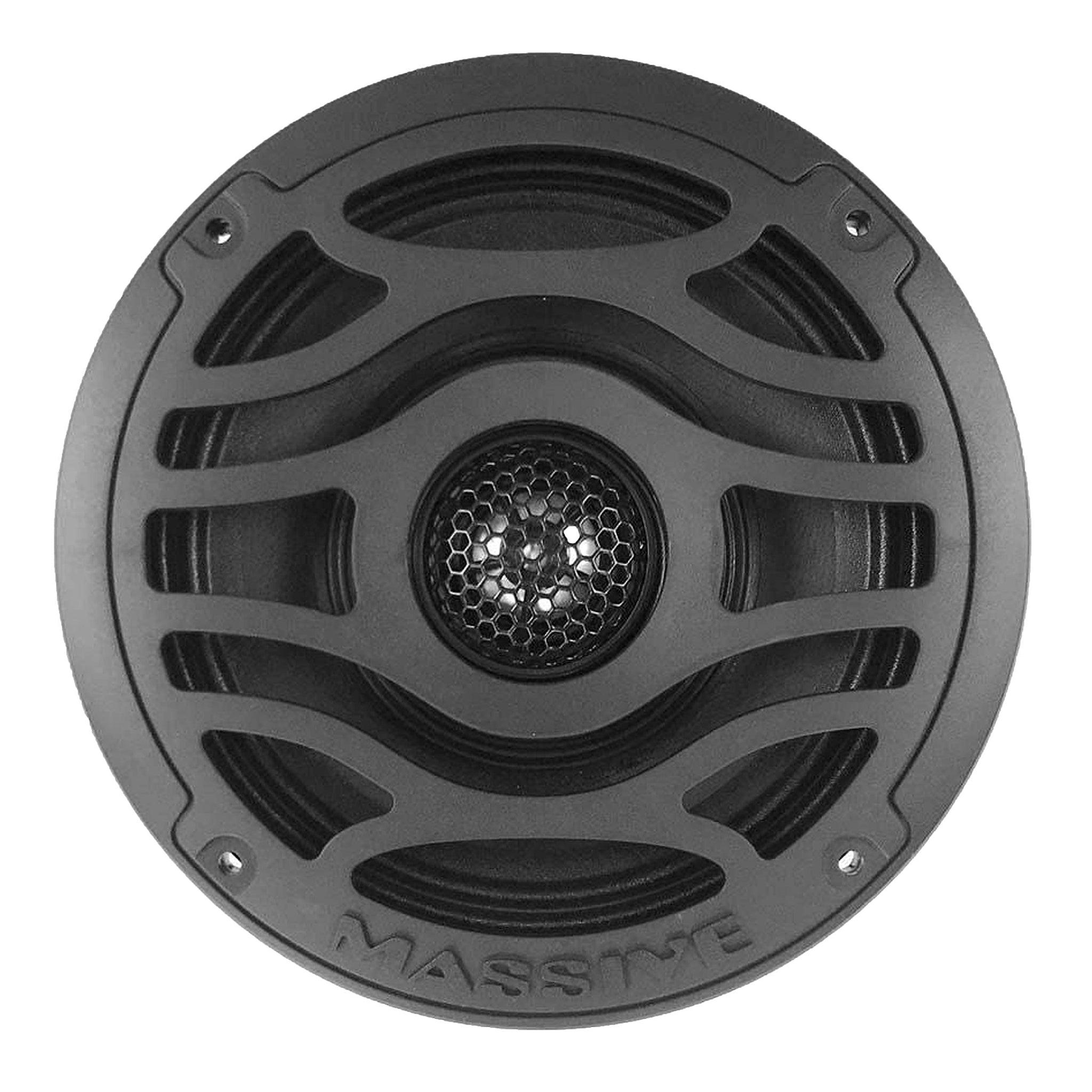 T65X - Massive Audio 6.5 Inch 120 Watts RMS / 480 Watts Peak, Marine Coaxial Speakers for Boats, UTVS, Off Road, Golf Carts, Motorcycles, Runabouts. Sold As Pair