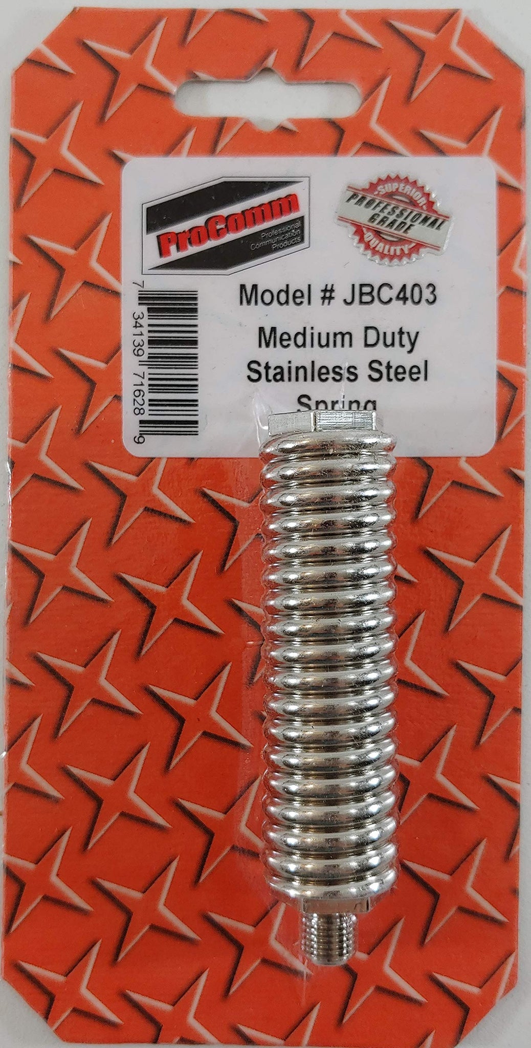 Procomm JBC403 4" Medium Duty Stainless Steel Spring