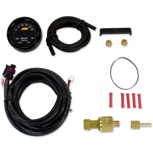 AEM Electronics 30-0308 AEM X-Series Boost Pressure Gauge Kit 30 in/hg to 60 PSI