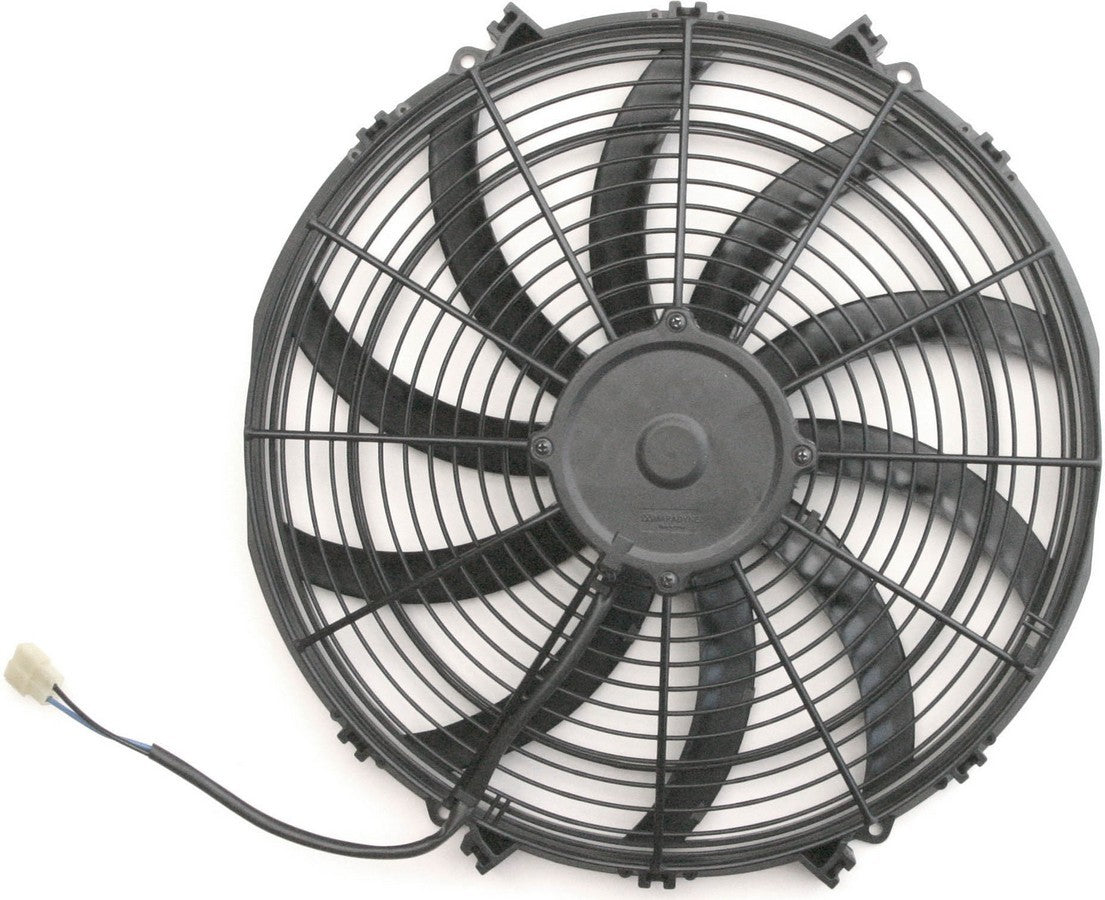 AFCO Racing 80177 S-Blade  Electric Fan  16 Inch  2170 CFM  Standard Connectors With Pigtail