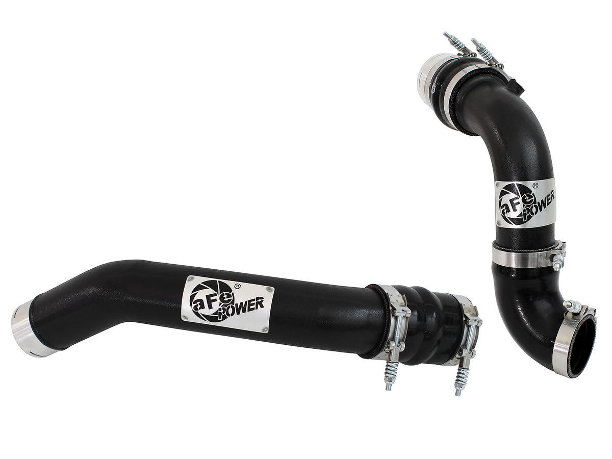 aFe Power 46-20144-B BladeRunner 3 IN Aluminum Hot and Cold Charge Pipe Kit Black (Ford Trucks 11-16 V8-6.7L (td))