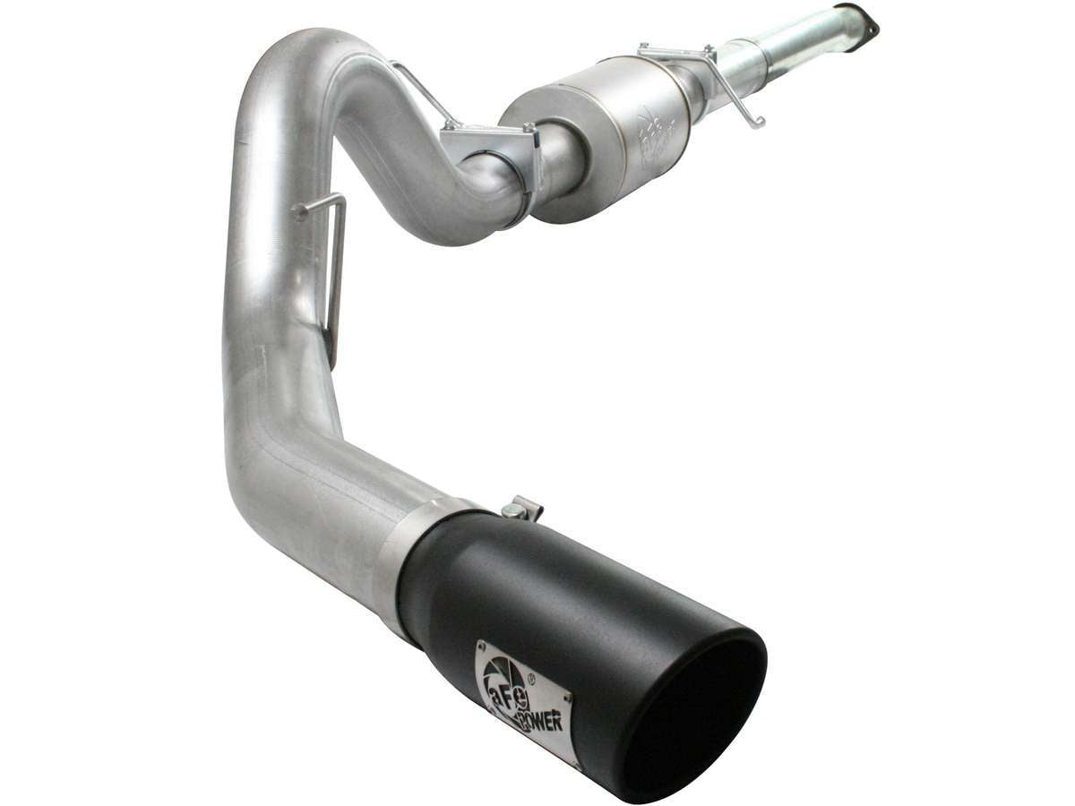 aFe Power 49-03041-B ATLAS 4" Aluminized Steel Cat-Back Exhaust System (Ford F-150 11-14 V6-3.5L (tt))