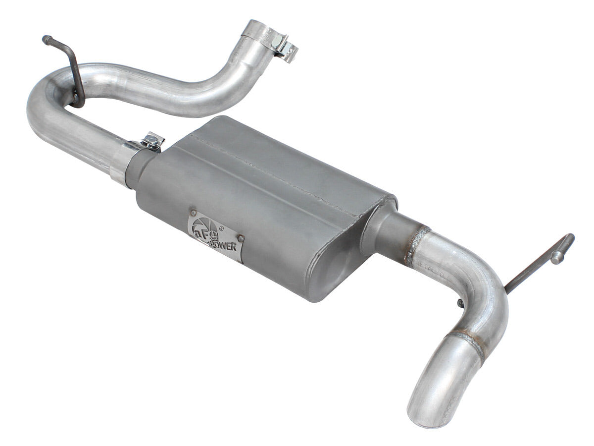 aFe Power 49-08046 Scorpion 2-1/2" Aluminized Steel Axle-Back Exhaust System (Jeep Wrangler (JK) 07-18 V6-3.8/3.6L)