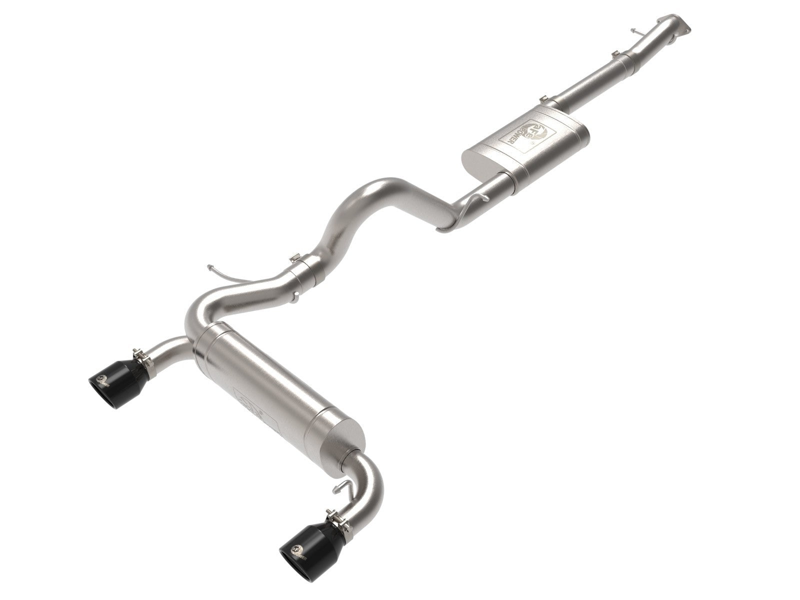 aFe Power 49-33138-B Vulcan Series 3 IN to 2-1/2 IN 304 Stainless Steel Cat-Back Exhaust System w/ Black Tip (Ford Bronco 21-24 L4-2.3L (t)/V6-2.7L (tt))