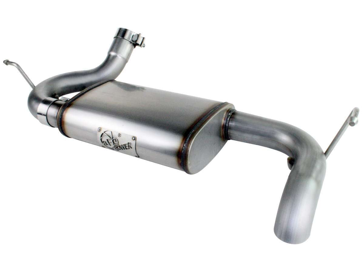 aFe Power 49-46219 MACH Force-Xp 2-1/2" 409 Stainless Steel Axle-Back Exhaust System (Jeep Wrangler (JK) 07-18 V6-3.6/3.8L)