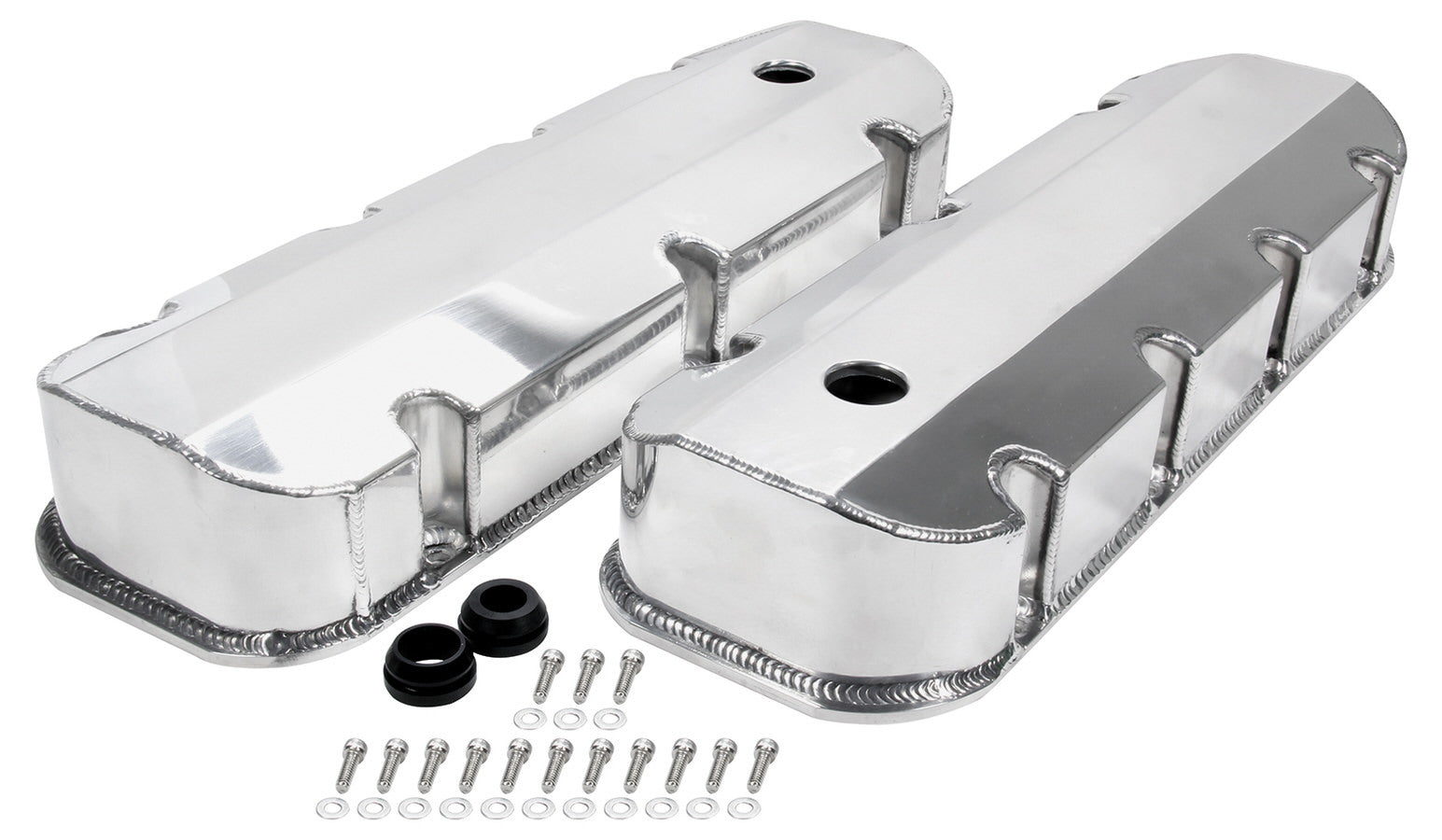 All Star Performance ALL26177 Valve Covers BBC Fab Aluminum w/ Holes ALL26177