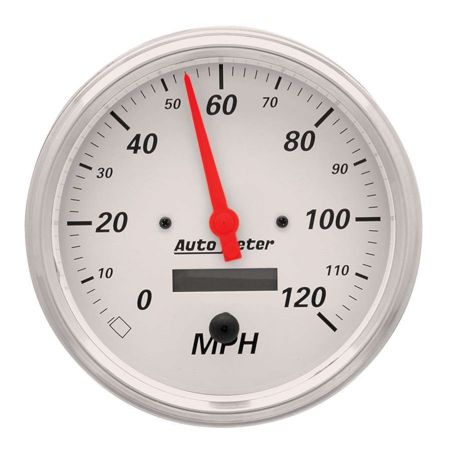 Autometer 1389 5" SPEEDOMETER, 0-120 MPH, ELECTRIC, ARCTIC WHITE