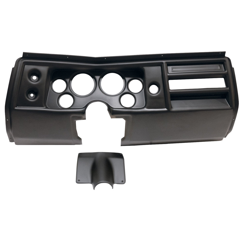 Autometer 2901 DIRECT FIT DASH PANEL, CHEVELLE 68, NO VENTS, FITS (2) 3-3/8" and (4) 2-1/16" GAUGES