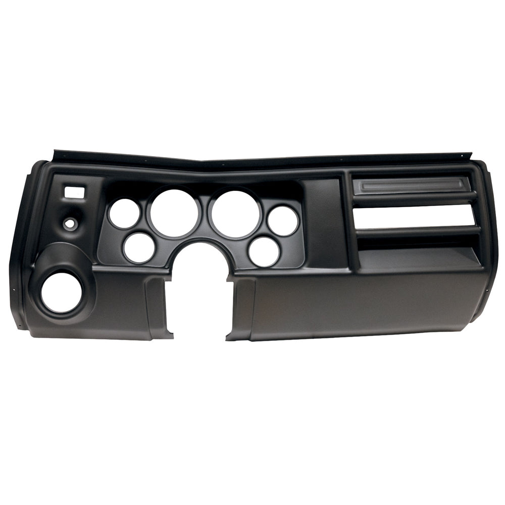 Autometer 2909 DIRECT FIT DASH PANEL, CHEVELLE 69, WITH VENT, FITS (2) 3-3/8" and (4) 2-1/16" GAUGES