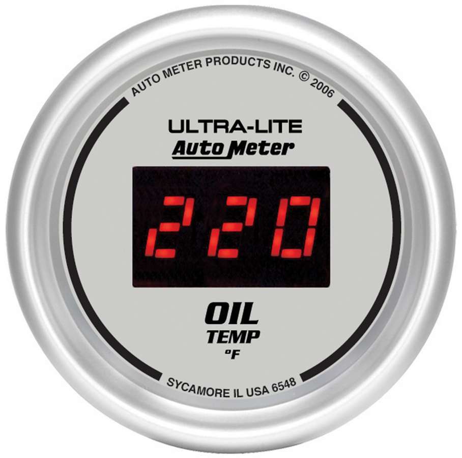 Autometer 6548 2-1/16" OIL TEMPERATURE, 0-340 °F, ULTRA-LITE DIGITAL